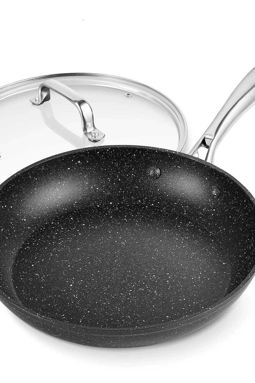 Home Hero NON-Stick Stone coated Frying Pan (Black With Spots)