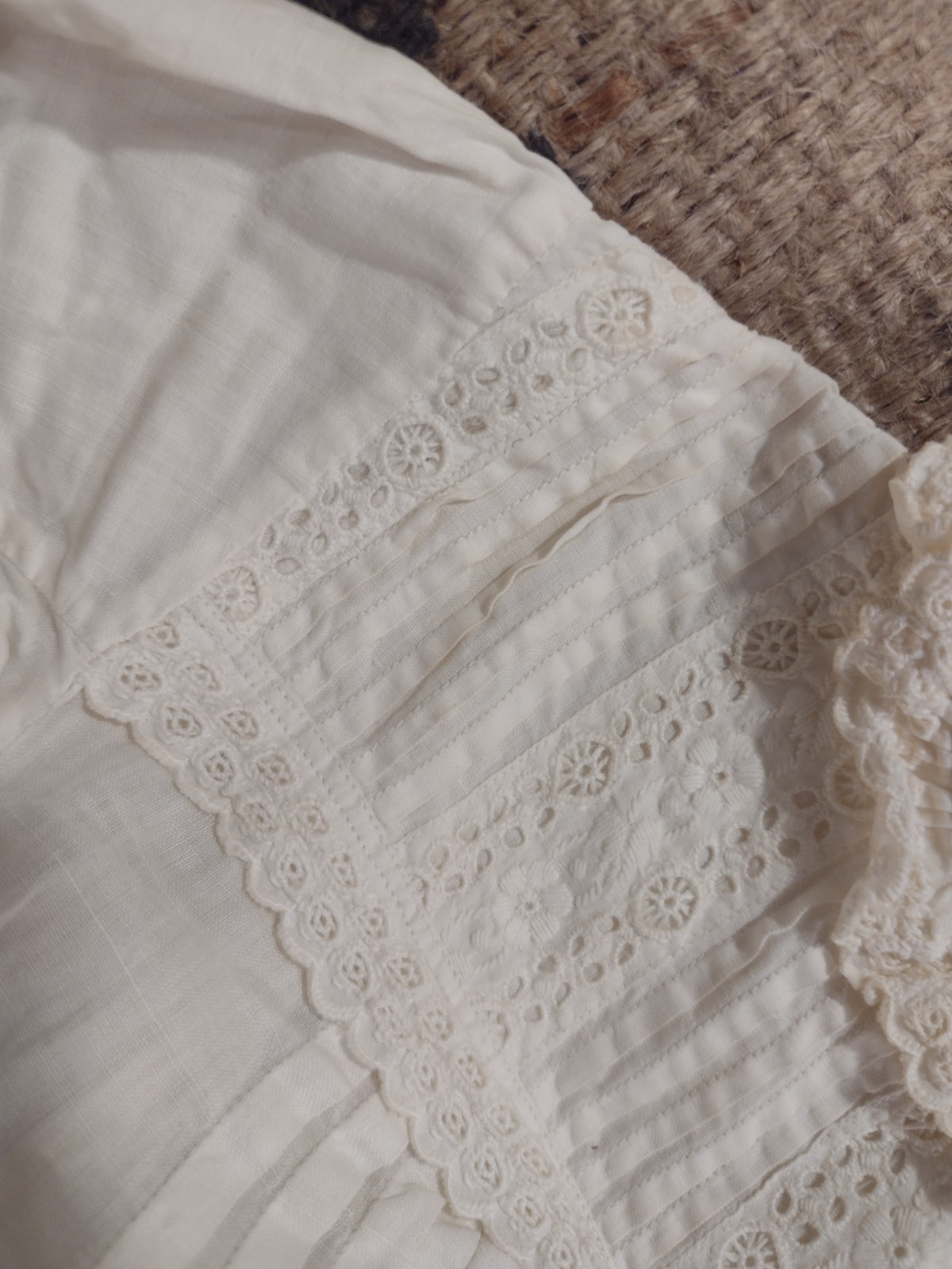 Antique Baby Clothing Bundle Victorian Christening Gown Crochet Sweater4 Piece