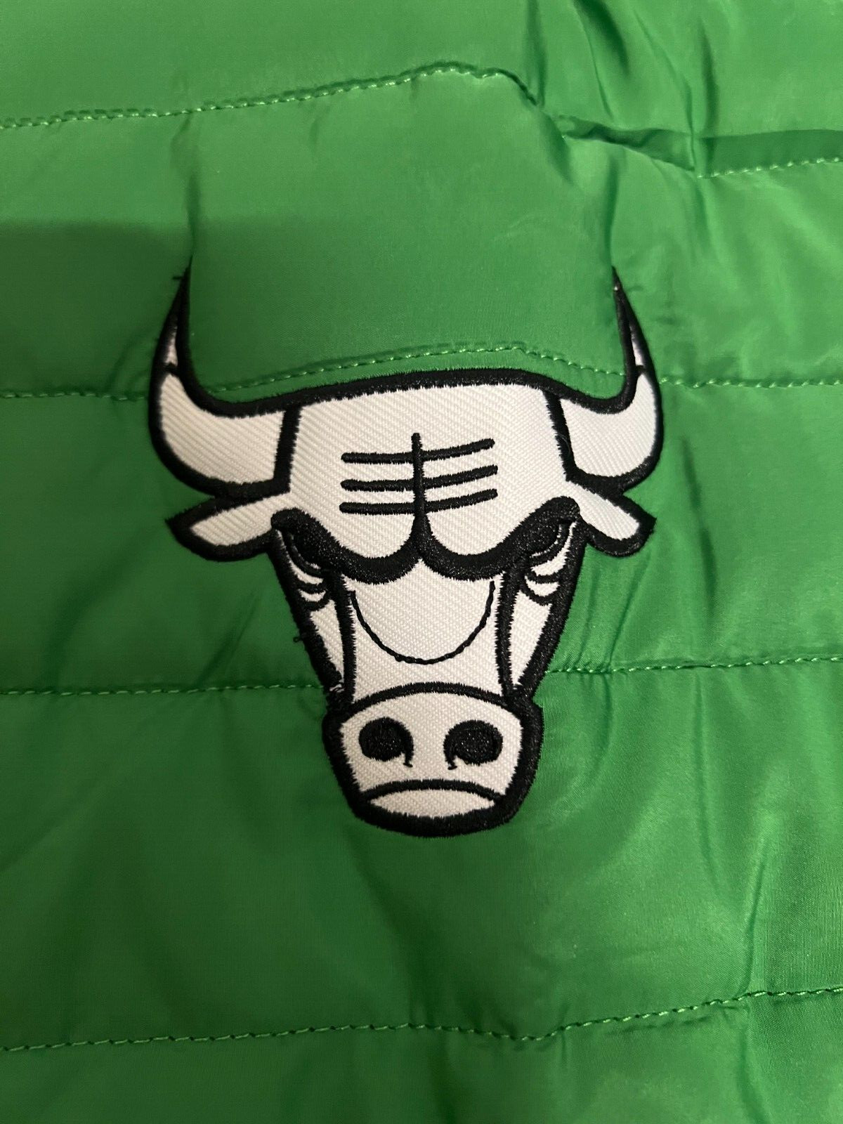 Chicago Bulls - St. Patrick's Day Puffy Jacket*_ * SGA ** 24-25_ ** NEW!!!