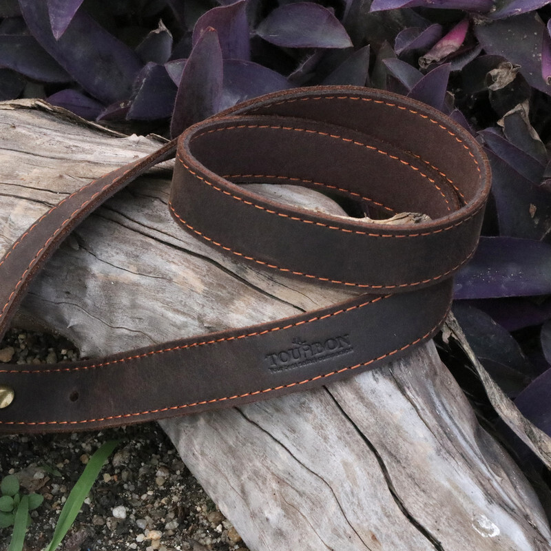 Tourbon Buffalo Leather Rifle Sling Shotgun Strap+Metal Swivels Set Shooting USA