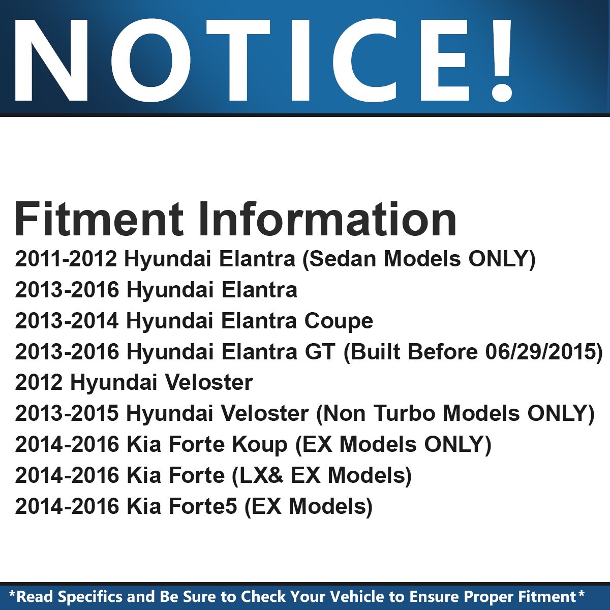 Front Rear Rotors and Brake Pads for Hyundai Veloster Elantra Coup GT Kia Forte5