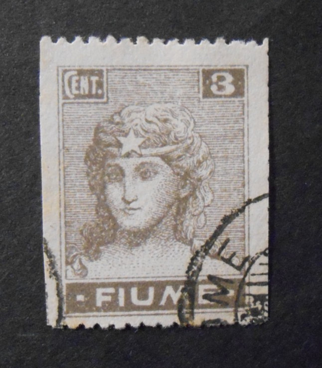 ITALY ITALY RIVER 1919 Allegories River 3c Variant USED Ss. C33e