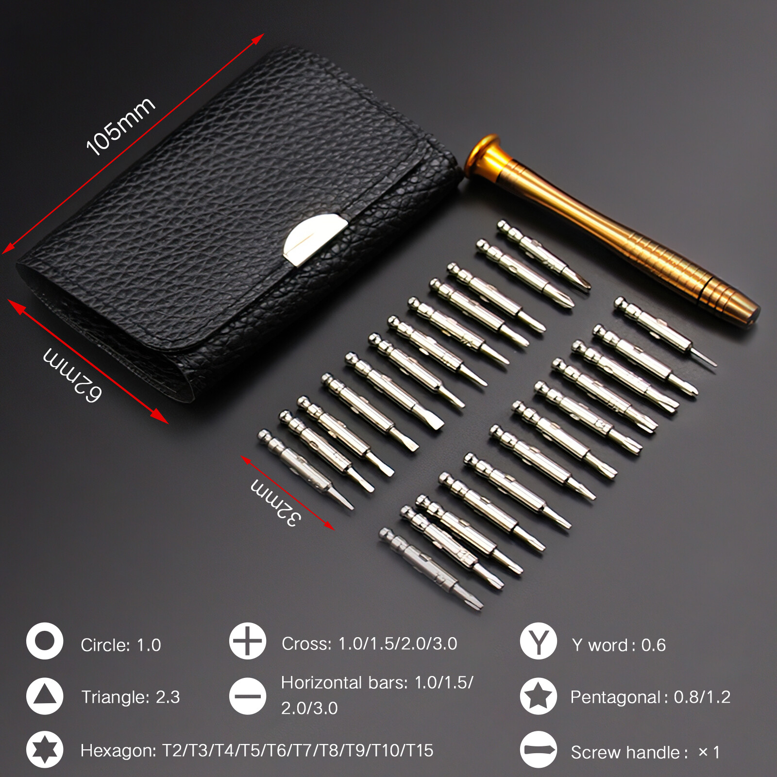 25 in 1 Repair Tools Screwdriver Kit for Macbook Air Macbook Pro Smart Phones
