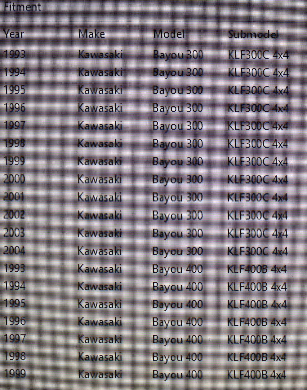 93-04 Kawasaki Bayou 300 4x4 93-99 400 Oem Rear Back Brake Drum Assembly