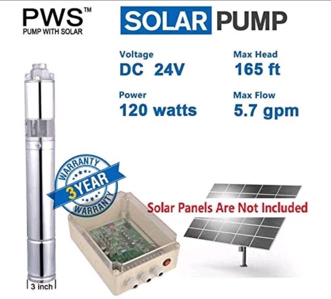 Ufixed Solar Well Pump Kit US3-1.3-50 3IN