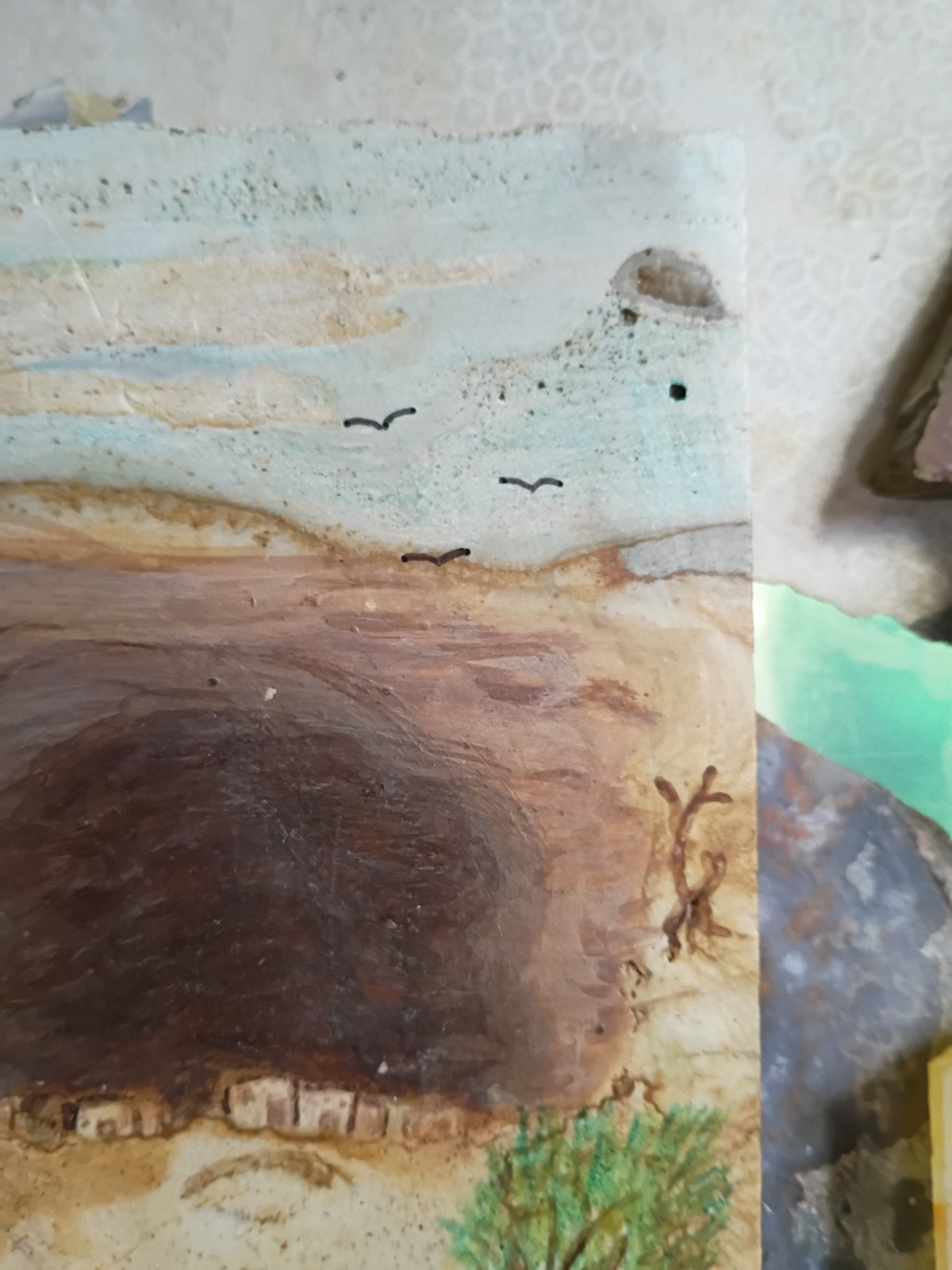 Picture Jasper Slabs Hand Painted