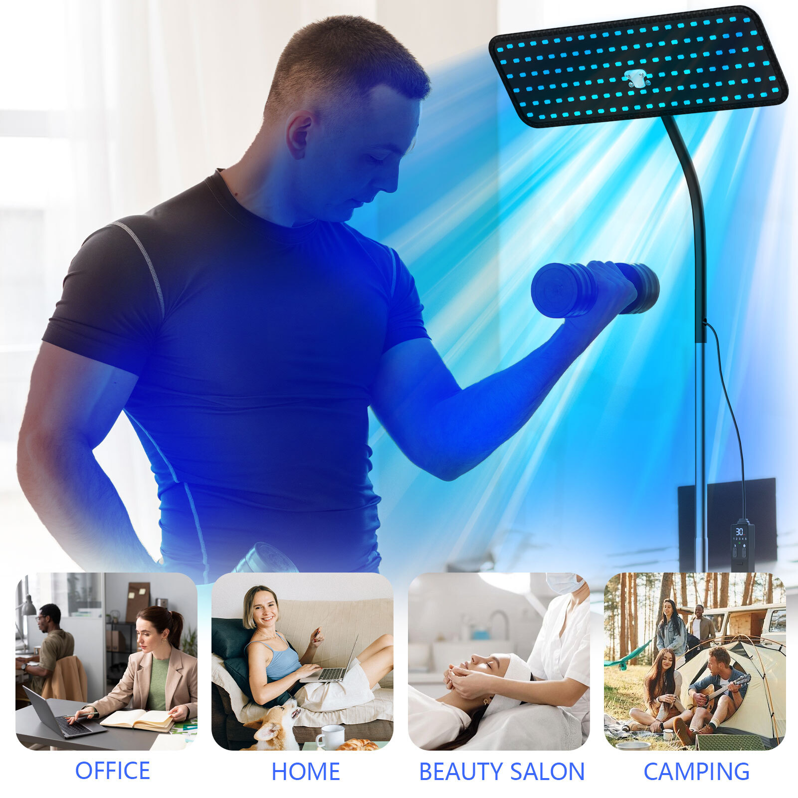 Body Facial Tanning hysiotherapy Light UV Solarium Lamp Skin Tanning Lamp