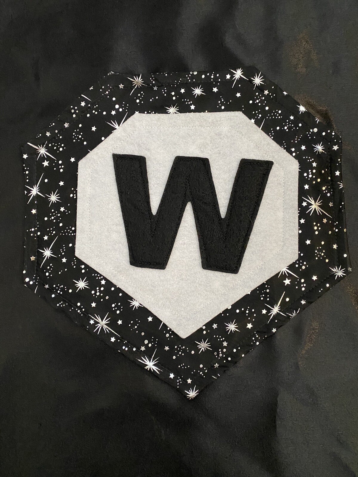 Creative Capes Hero Set Black & Silver W Costume Handmade Boy Girl Dress-up