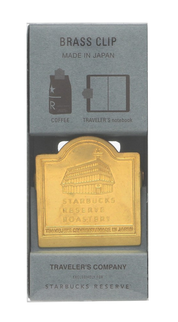 TRAVELER'S notebook Starbucks Reserve Roastery Tokyo Brass Clip Façade limited