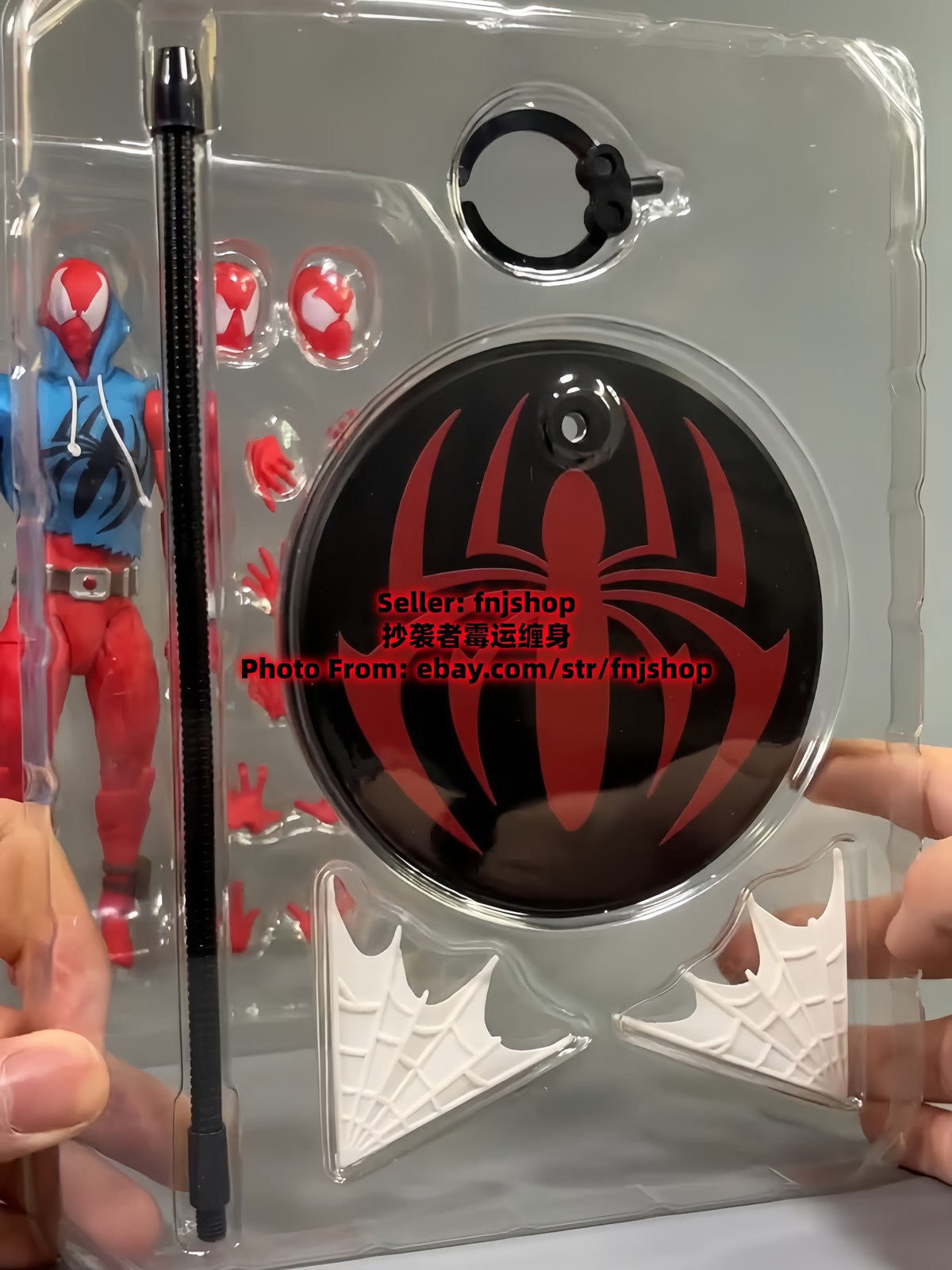 In Stock Hot-New Mess Toys Scarlet Hero Spider-Man Blue Suit 1/12 Action Figure