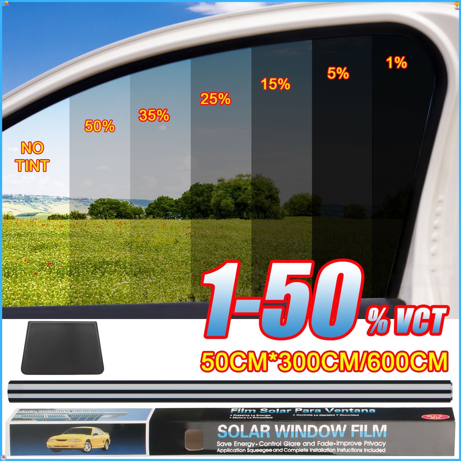 1-50% VLT Car Window Tint Film Roll for Car Home & Office - 20" x 10FT/20FT