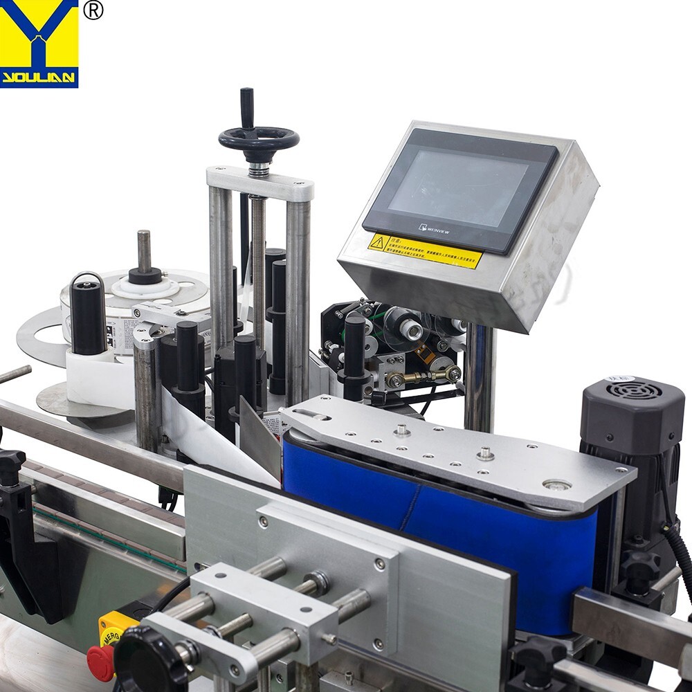 Fully automatic label machine for round bottles Wine Juice Bottle Labeling Machi