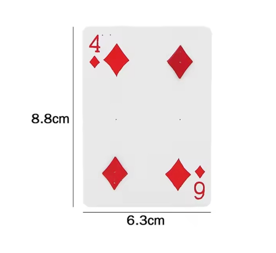 Magic Trick "Card Change" 4 To 6 Diamonds Metamorphosis T5