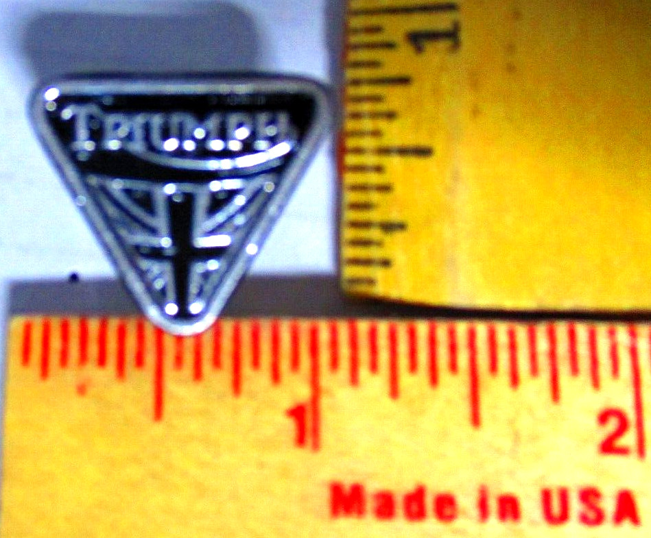 Triumph pin vintage collectible old British motorcycle pinback biker memorabilia