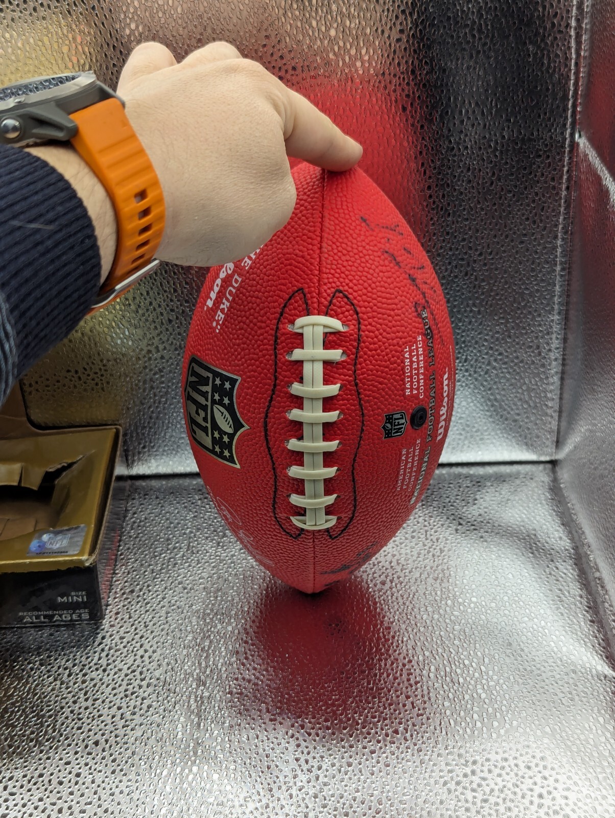 WILSON NFL GAME FOOTBALL AUTHENTIC DUKE 2008 NY Giants Replica