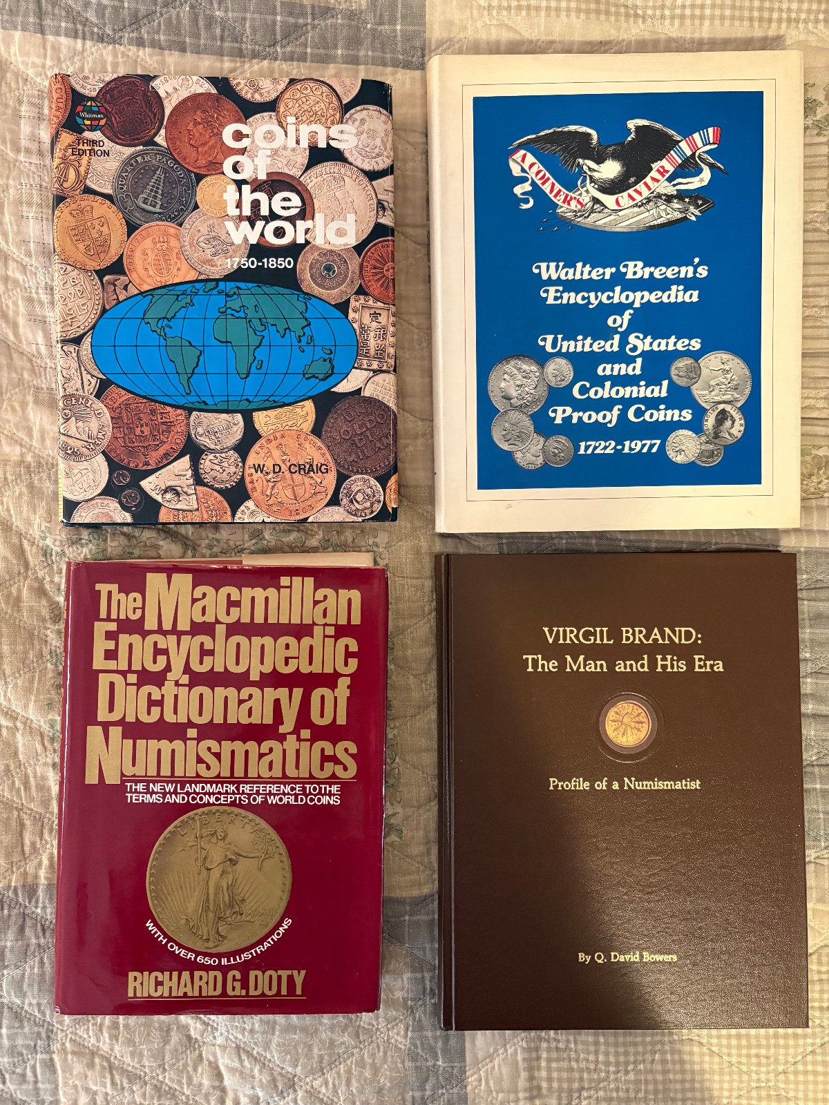 Numismatic Library Lot of 4 - Bowers, Breen, Doty, Craig - Proof/World Coins