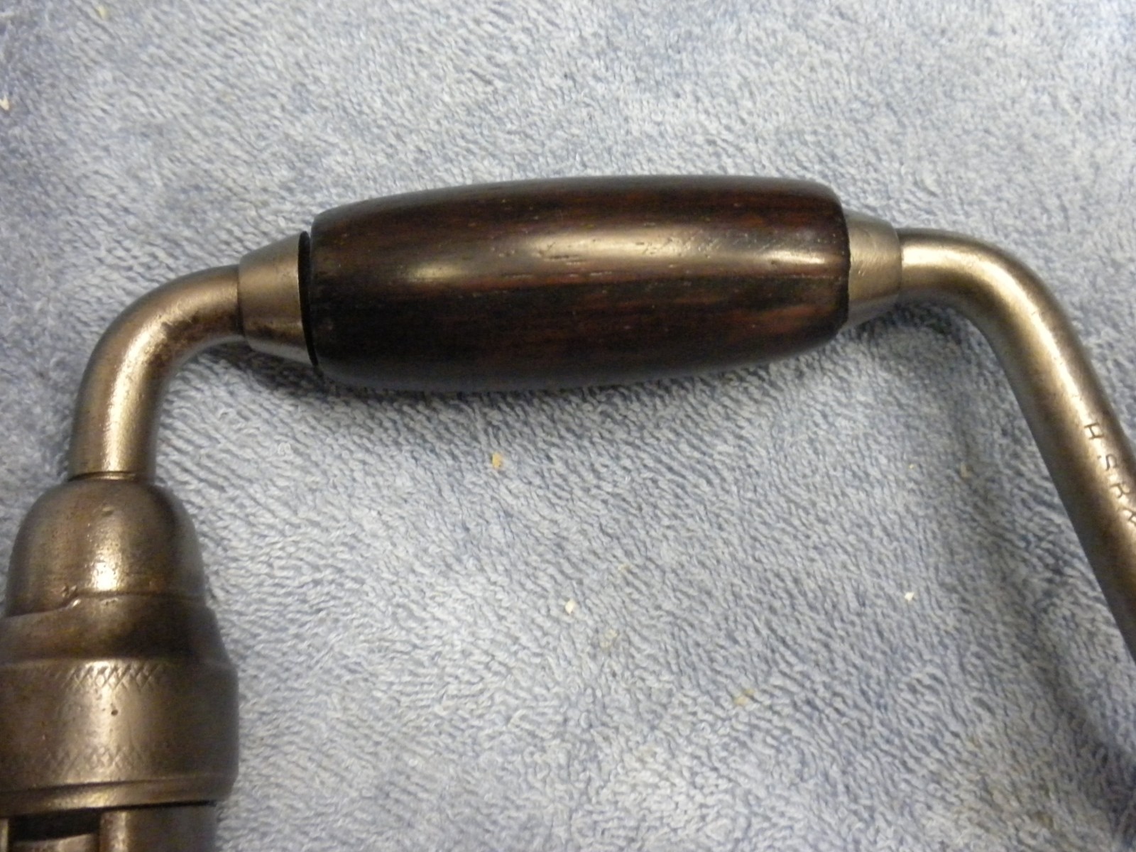 Vintage 8pc Sharp Auger bit set W/HSB & Co. 6" ratcheting brace Work Ready