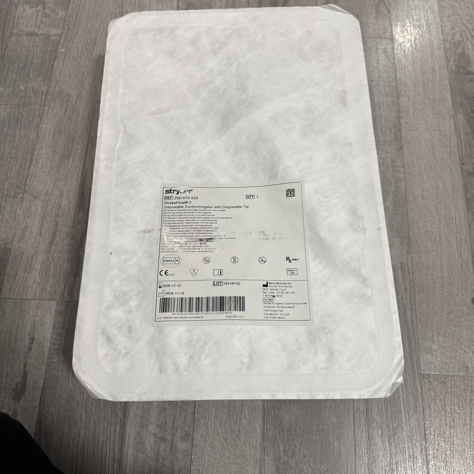 STRYKERFLOW 2 DISPOSABLE 250-070-520 SUCTION/IRRIGATOR W/ Disposable Tip