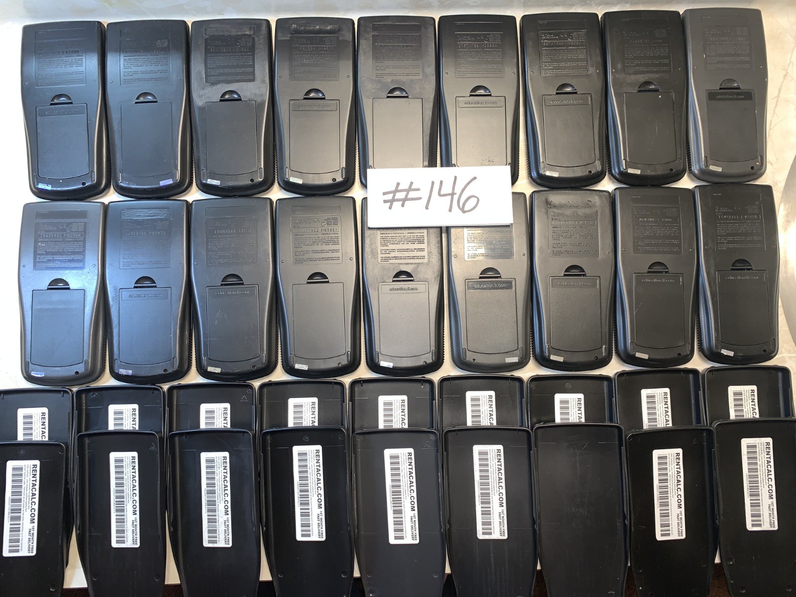 Bulk Lot of 18: TI-83 Graphing Calculators Tested Working Wholesale Set #146