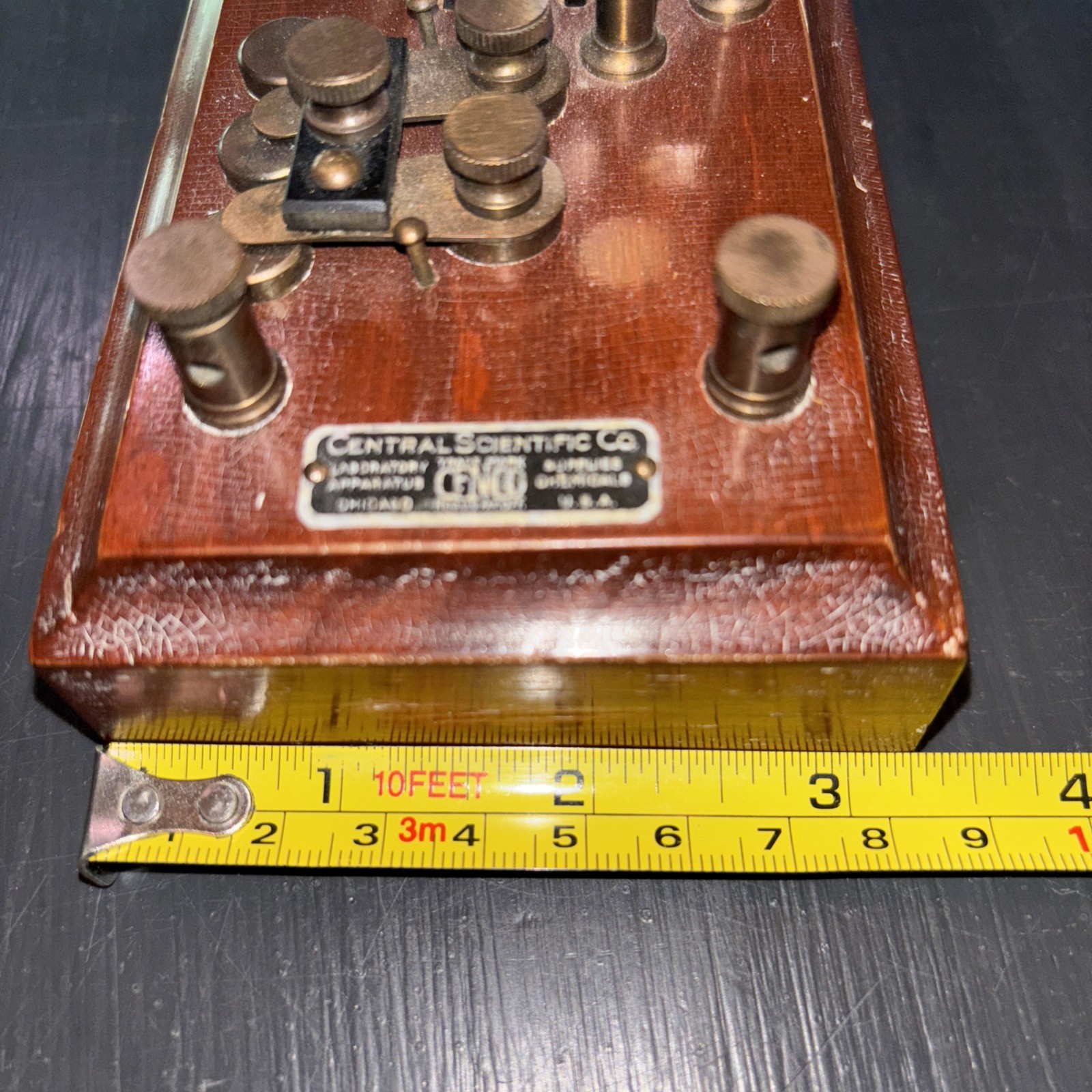 antique Cenco INDUCTION spark COIL vintage Science Lab RUHMKORFF old