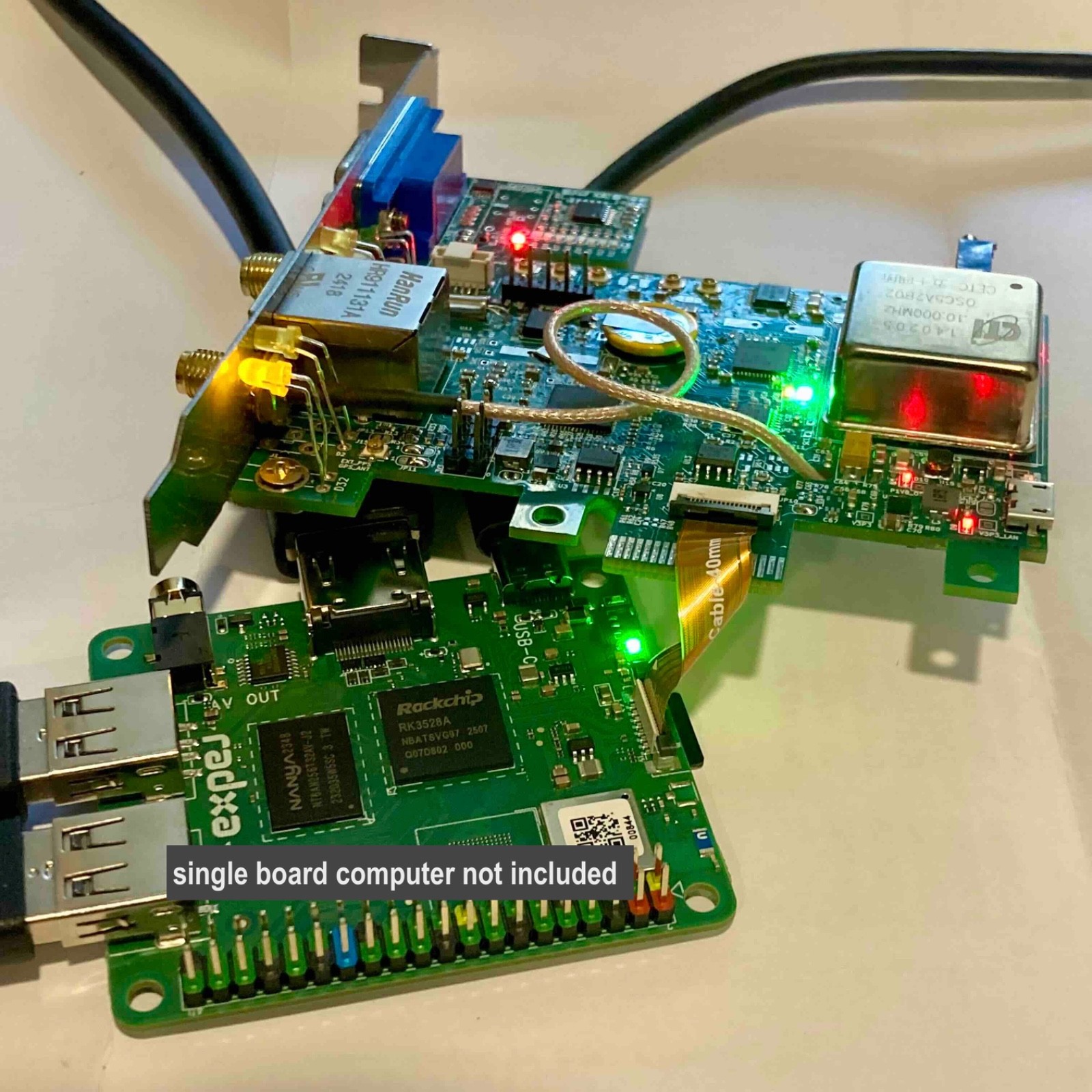 NTP/PTP pcie timing card with GPSDO for Raspberry Pi 5 and PC