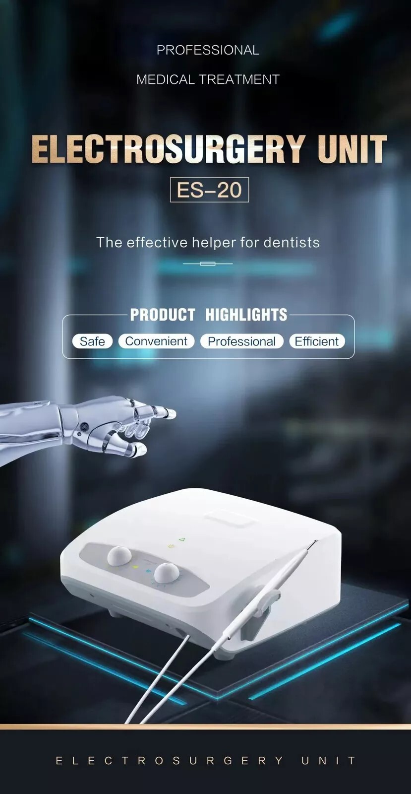 Dental Electrosurgery Unit Electricity Knife High Frequency Electro Scalpel Oral