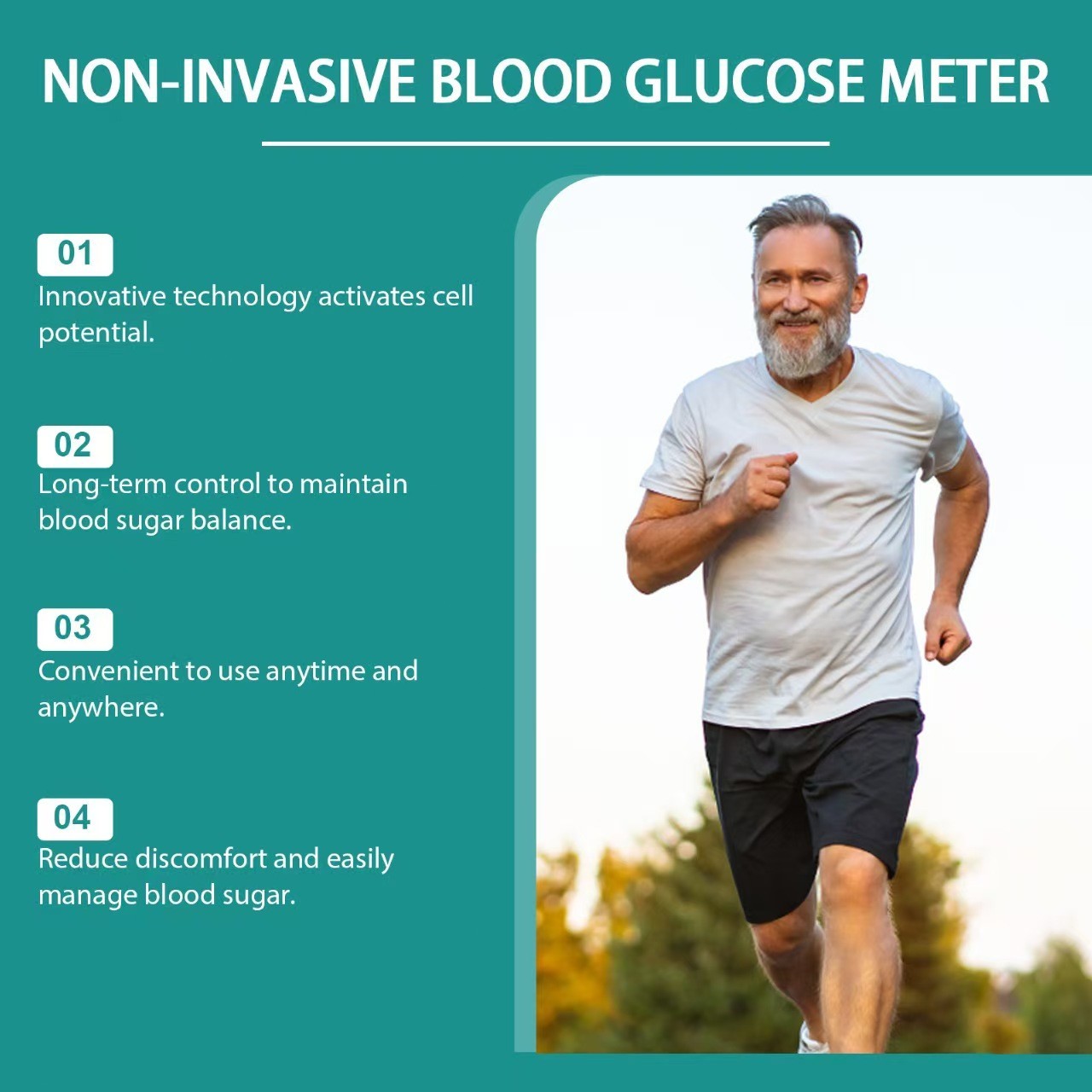 Non-Invasive Laser Device Relieve Blood Sugar Portable Body Care Instrument New