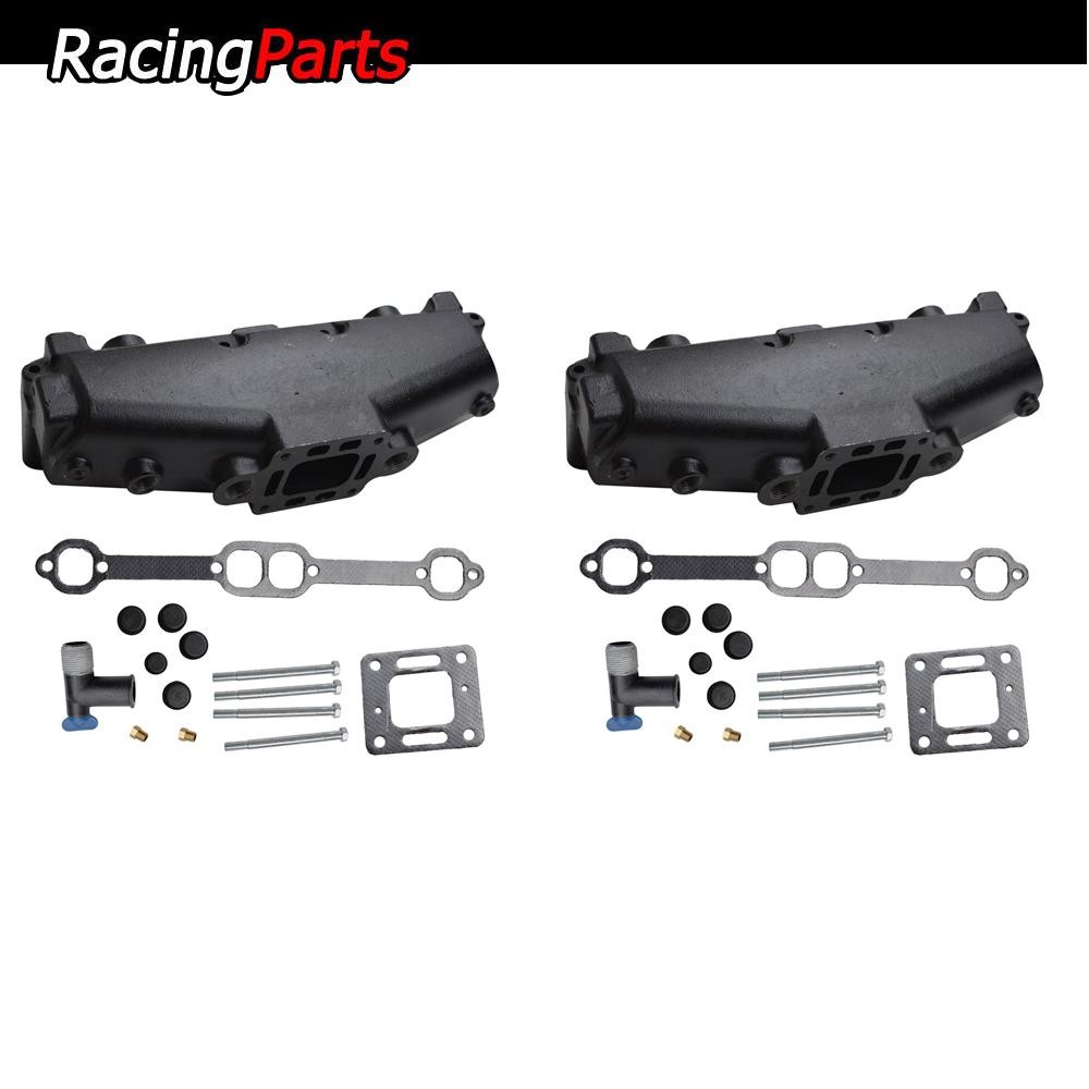 2Pcs Exhaust Manifold 860246Q11 for Mercruiser Marine 5.0 305 5.7 350 1983-2002
