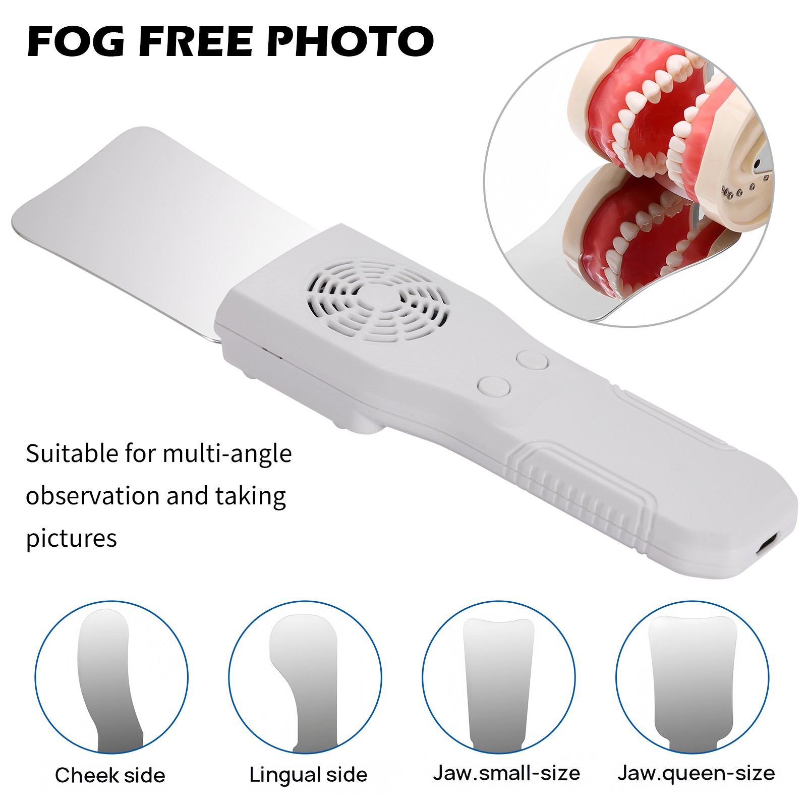 Dental Occlusal Fog Free LED Intra Oral Photo System 4 Mirror Anti-Fog