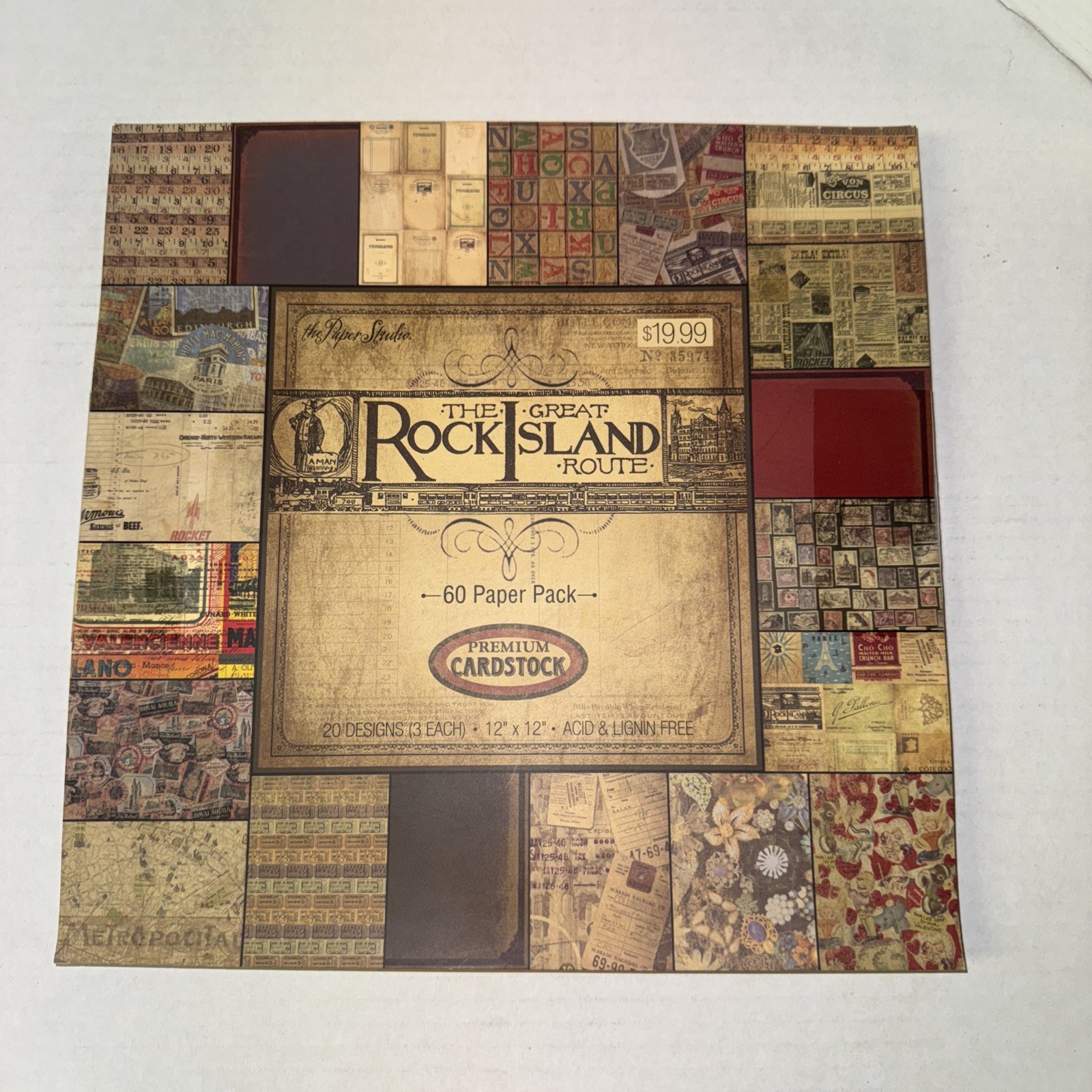 The Paper Studio *The Great Rock Island Route* ~ 12 x 12   - *RARE* 60 Sheets