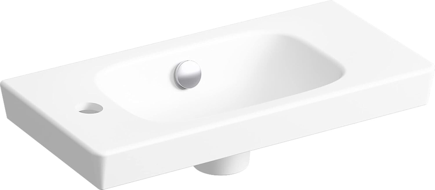 Kohler ModernLife Wall-mount Bathroom Sink Small Rectangular, LEFT Side Faucet