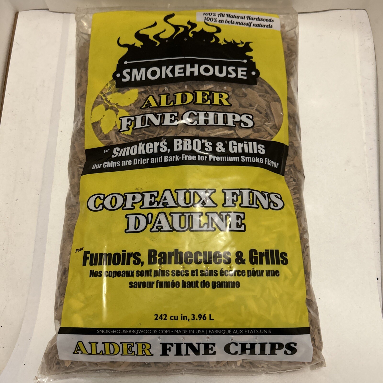 Smokehouse Products ALDER All Natural Hardwoods Smoking Chips 242 Cu In.