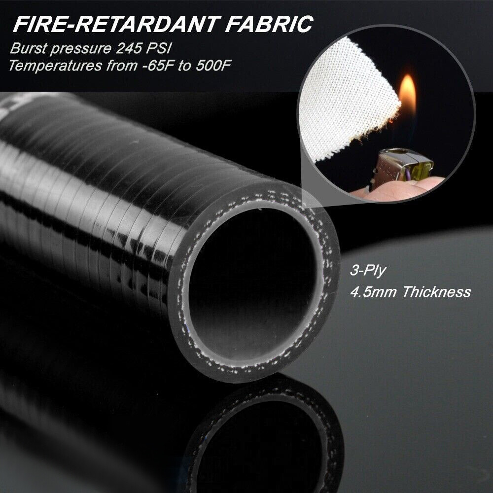 Silicone Radiator Heater Hose Kit For Honda Civic D15 D16 EG EK 1992-2000 Black