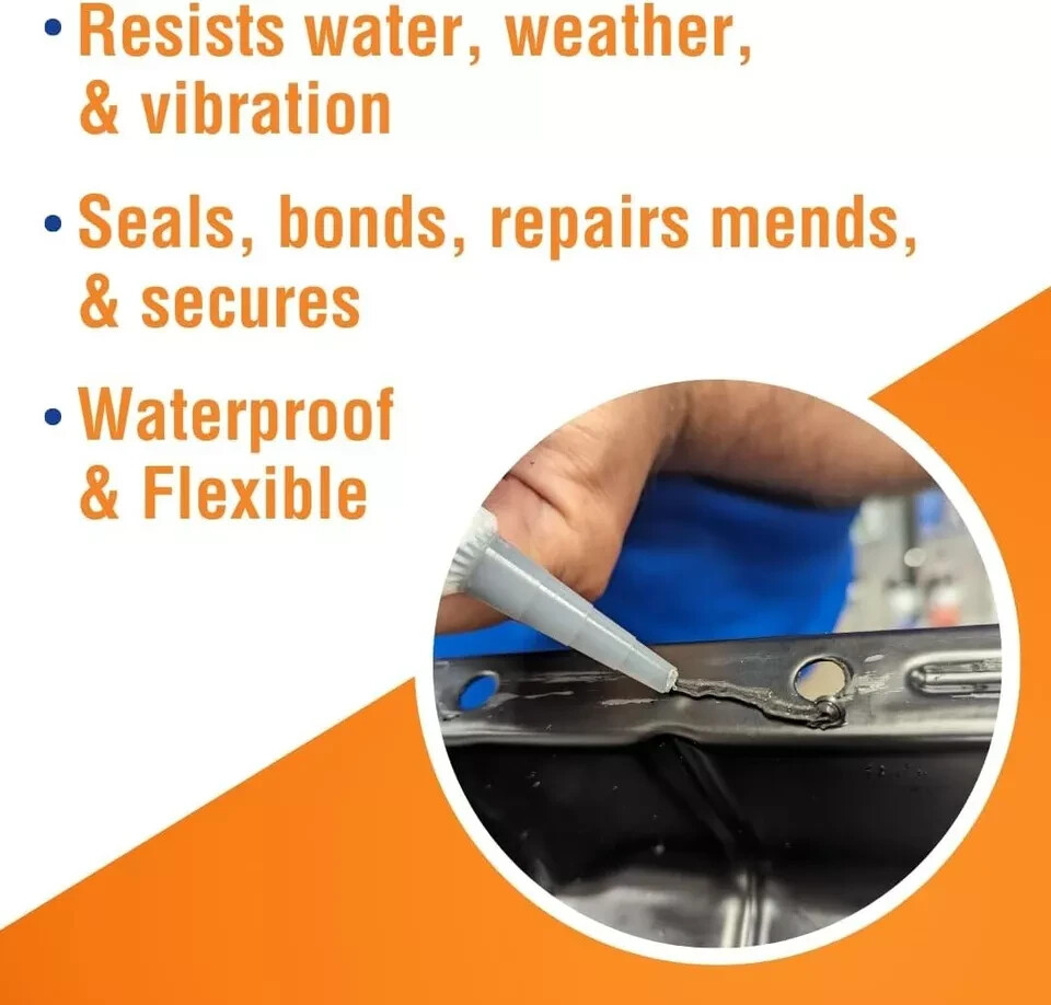 Permatex 81158 Black Silicone Adhesive Sealant 3 oz Tube Pack of 1-NEW Free Ship