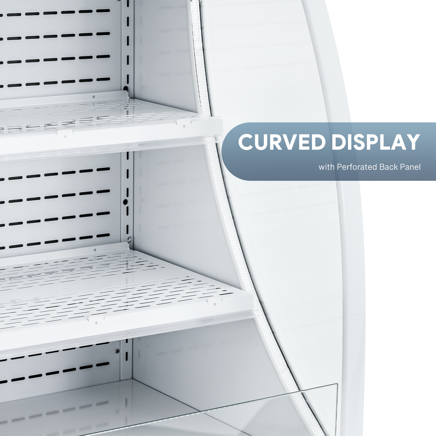 27'' Commercial Display Refrigerator Open Air Curtain Beverage Merchandiser ETL