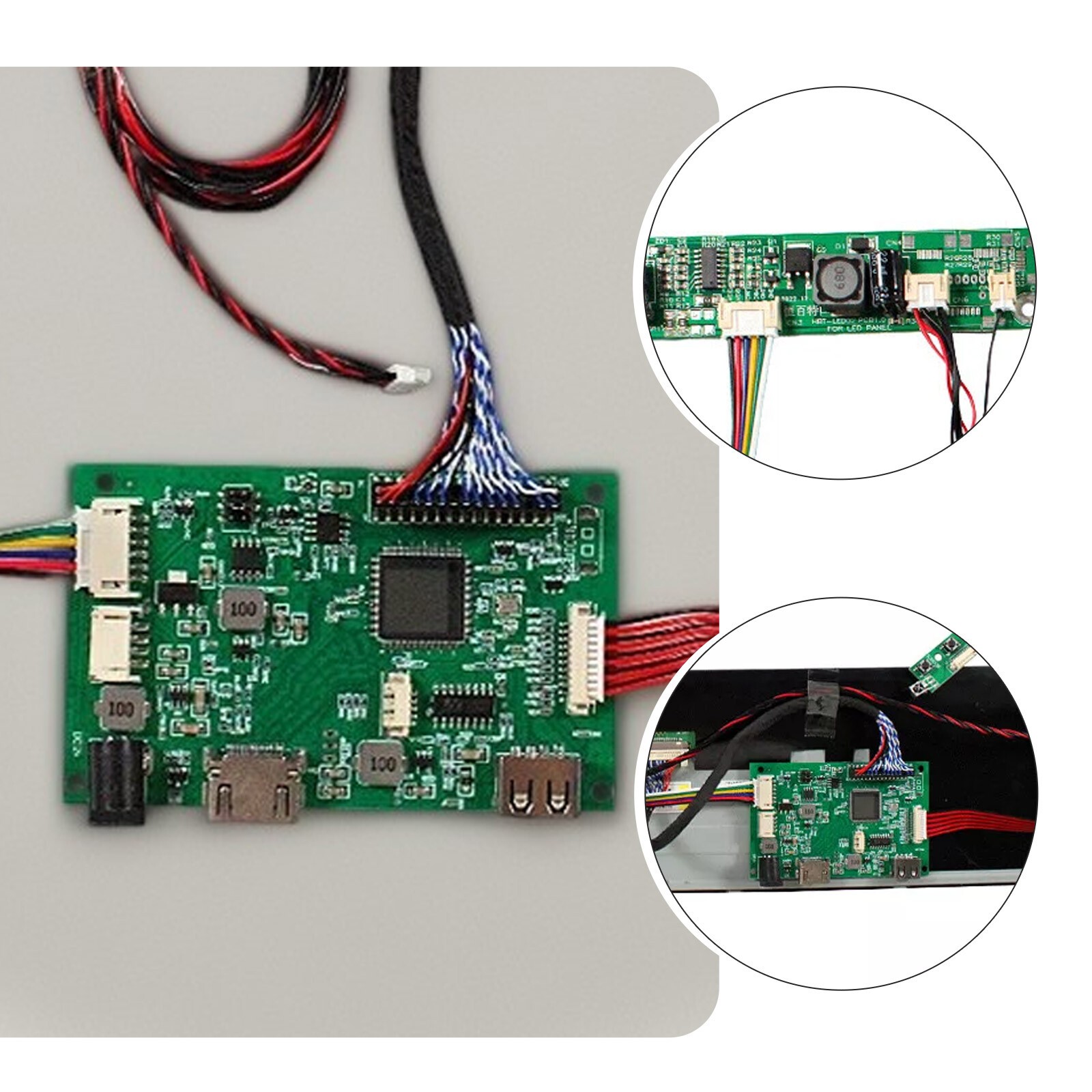 HD USB LCD Controller Board For 24inch 1920x360DV240FBM-NB0 LCD Screengq