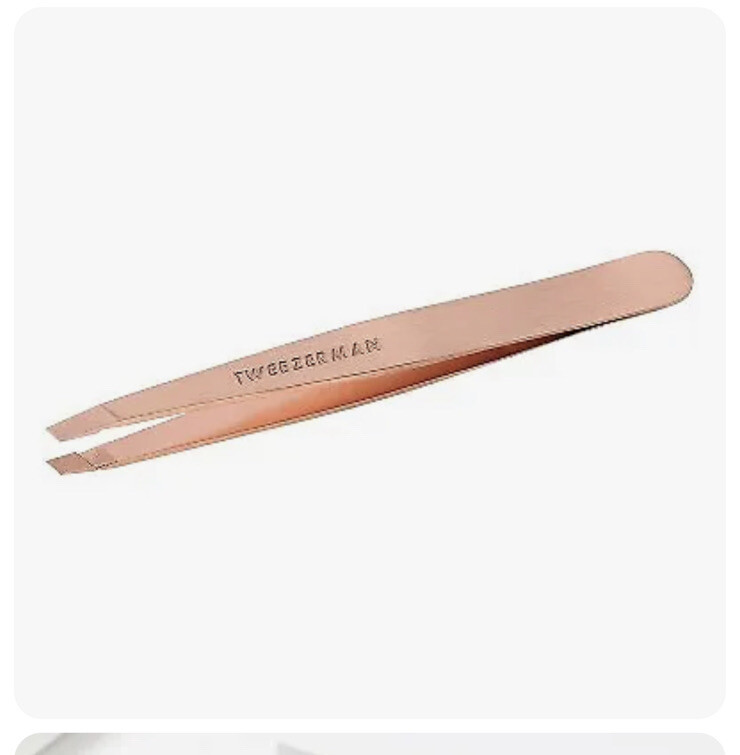 QTY:2 Tweezerman Rose Gold Slant Tweezer Model 1256-RGR. New & Free Shipping