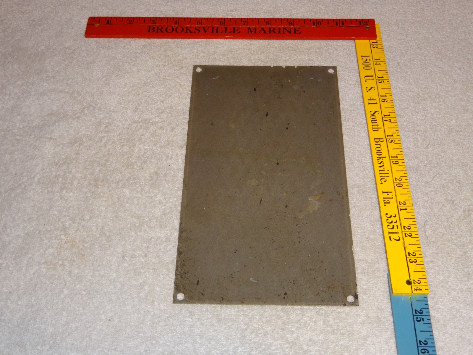 VINTAGE OLD PLANTATION COFFEE W/ PADDLE BOAT 10.5" PORCELAIN METAL GASOLINE SIGN