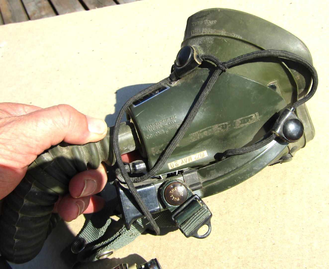 VIETNAM ERA PILOT OXYGEN MASK MBU-5/P SIERRA