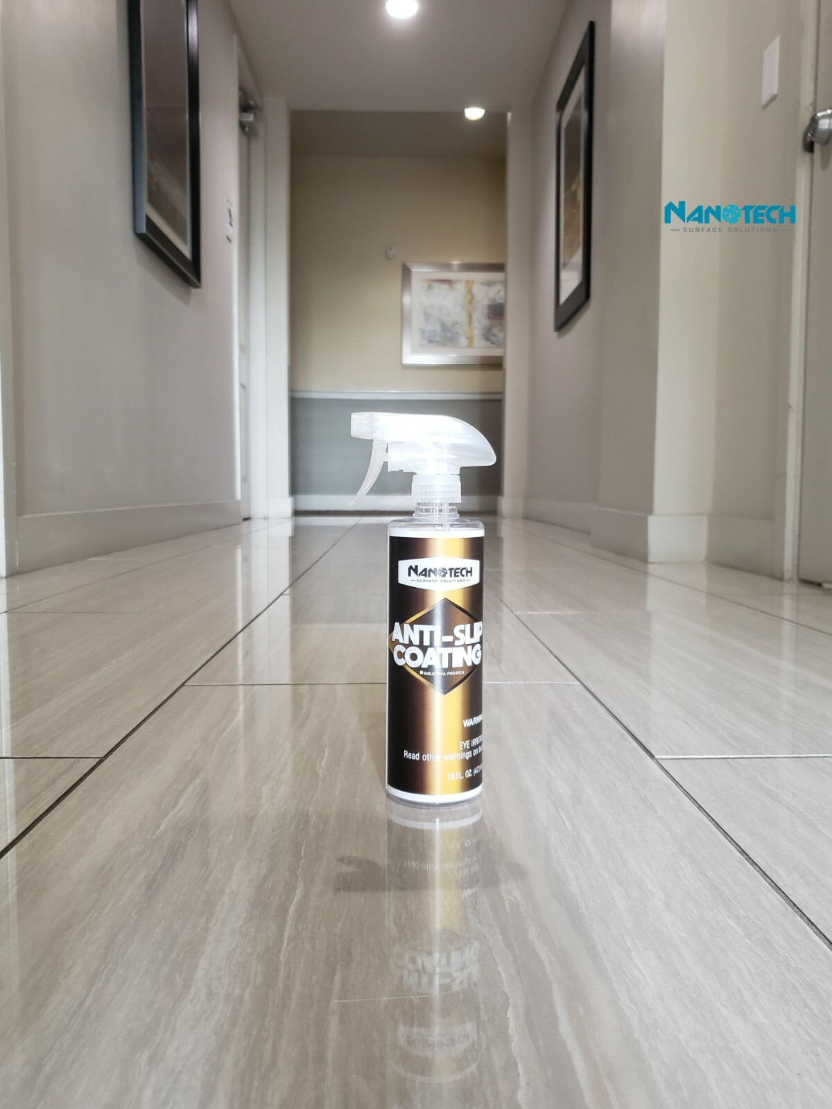 Nanotech Anti-Slip Coating, For Ceramic, Porcelain Tiles, Works in Mins- 16 Oz