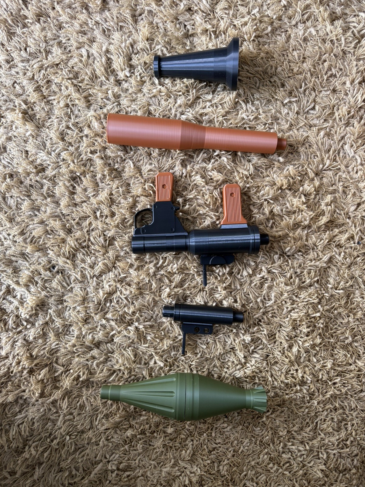 Quality 3D Printed Replica RPG-7 Rocket Propelled Grenade Launcher w/ Wall Mount