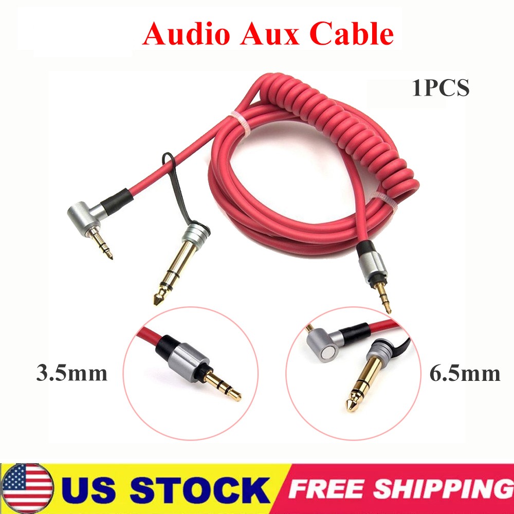 Cable Dr Shape Aux Replacement Pro Wire For Beats Detox Dre By Audio Cord Red