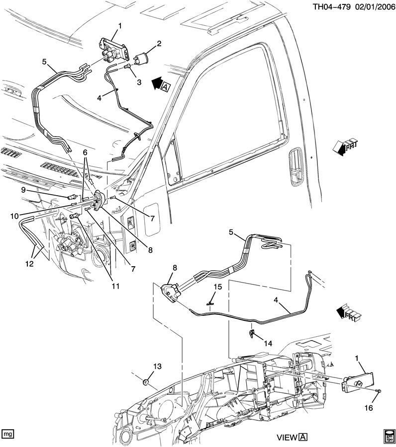 2003-2009 Topkick/Kodiak C7500-C8500 Parking Brake Indicator Switch New 15039078