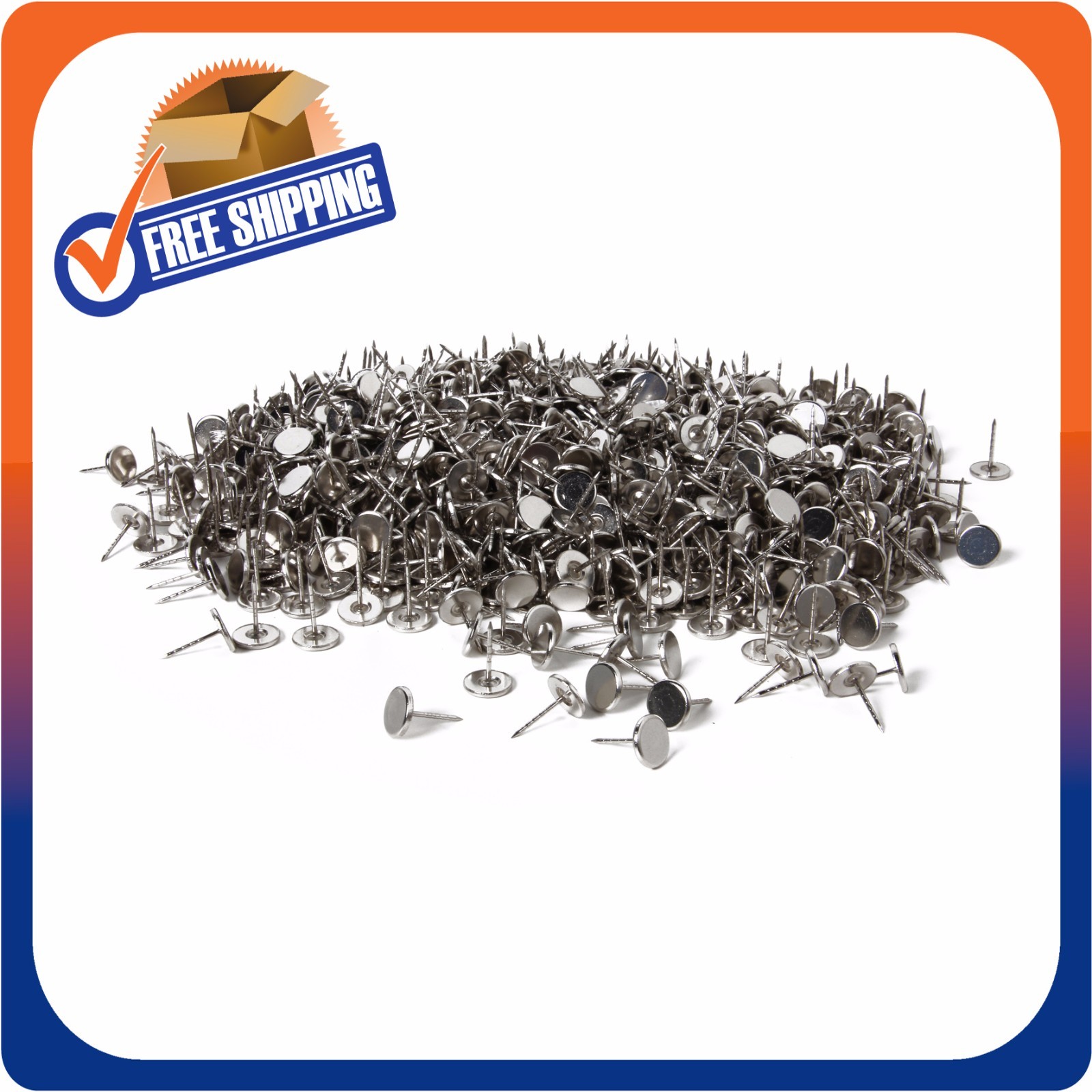 1000 FLATHEAD PINS FOR SECURITY TAGS CHECKPOINT COMPATIBLE EAS LOSS PREVENTION