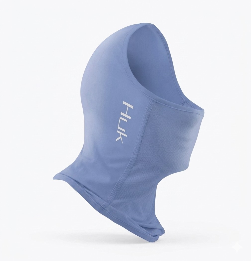 HUK Neck Gaiter UPF 30+ Sun Protection Mens Face Guard Color Carolina Blue 1-Sz