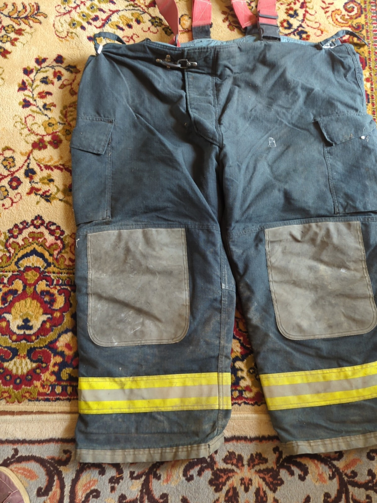 Retired Firefighter Gear Turnout Pants FIRE USED Size 56 X 26 See Pics