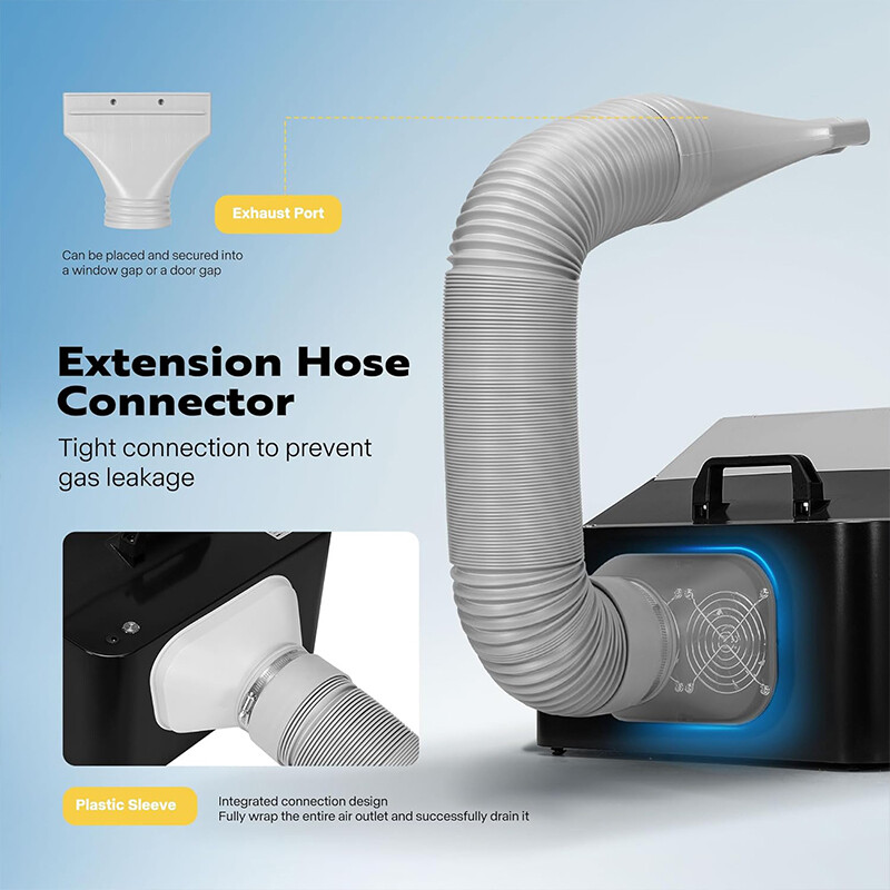 Airbrush Paint Spray Booth Kit Dual Fans w/ 4 LED Lights Turn Table, Filter Hose