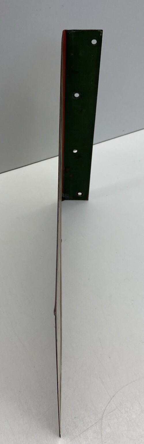 ORIGINAL BIRCHOLA FLANGE SIGN TWO SIDED 12” X 10”