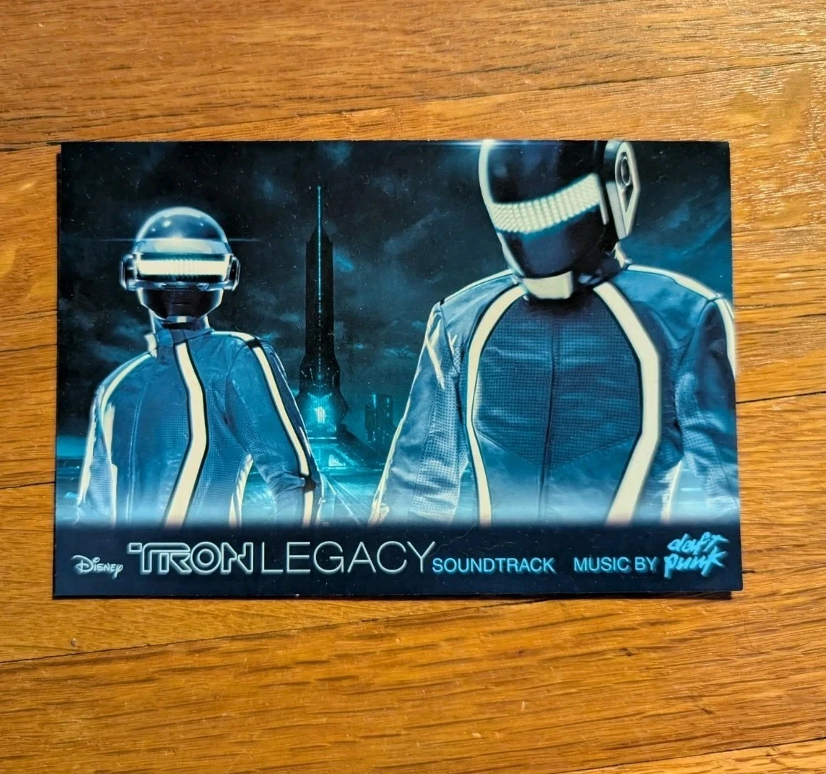TRON LEGACY Soundtrack SDCC Exclusive Promotional Post Card DAFT PUNK