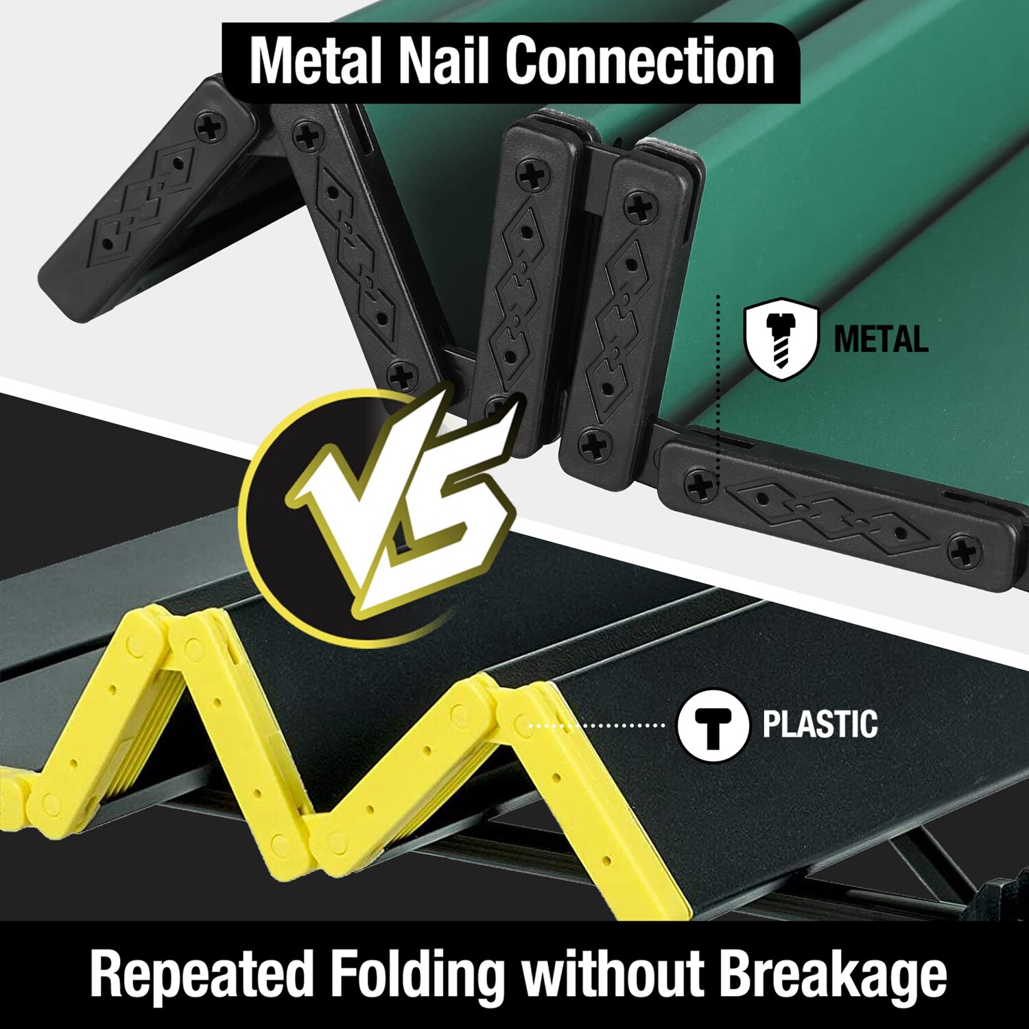 VILLEY 19" Camping Side Table w/Carrybag Ultralight Aluminum Folding Beach Table